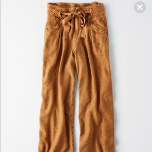 AE HIGH-WAISTED CROP PALAZZO PANT